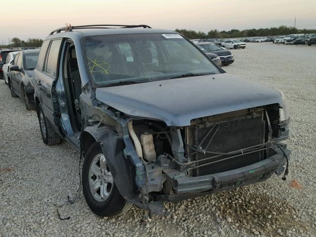 2HKYF18187H533604 - 2007 HONDA PILOT LX BLUE photo 1