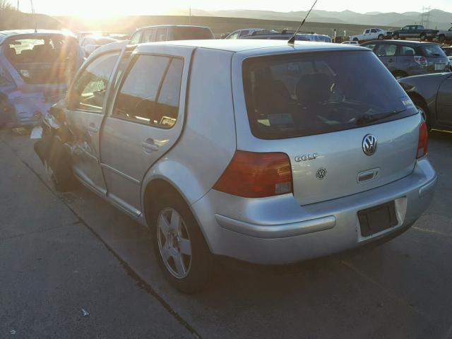 9BWGB61J224033523 - 2002 VOLKSWAGEN GOLF GLS SILVER photo 3