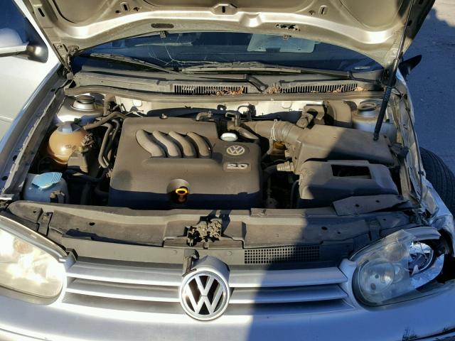 9BWGB61J224033523 - 2002 VOLKSWAGEN GOLF GLS SILVER photo 7