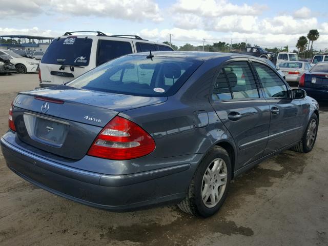 WDBUF87J06X186229 - 2006 MERCEDES-BENZ E 350 4MAT GRAY photo 4