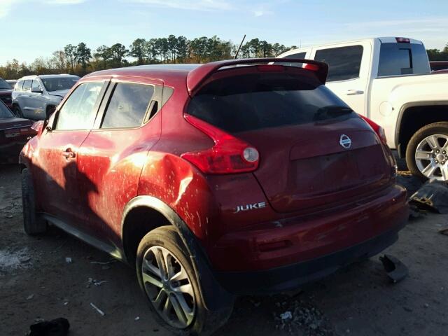 JN8AF5MRXET450810 - 2014 NISSAN JUKE S RED photo 3