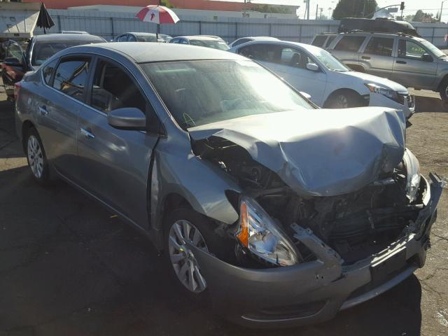 3N1AB7AP5DL798204 - 2013 NISSAN SENTRA S SILVER photo 1