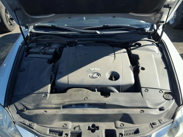 JTHBK262775028154 - 2007 LEXUS IS 250 SILVER photo 7