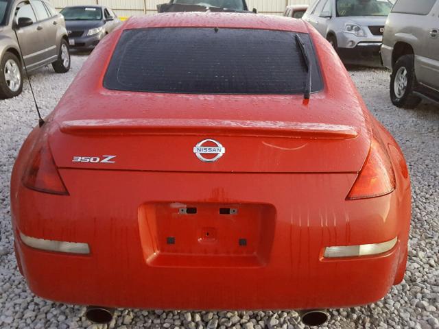 JN1AZ34E63T018008 - 2003 NISSAN 350Z COUPE RED photo 6