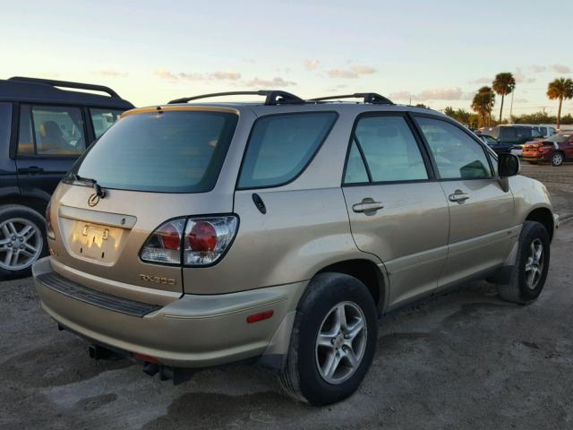 JTJGF10U120136689 - 2002 LEXUS RX 300 GOLD photo 4