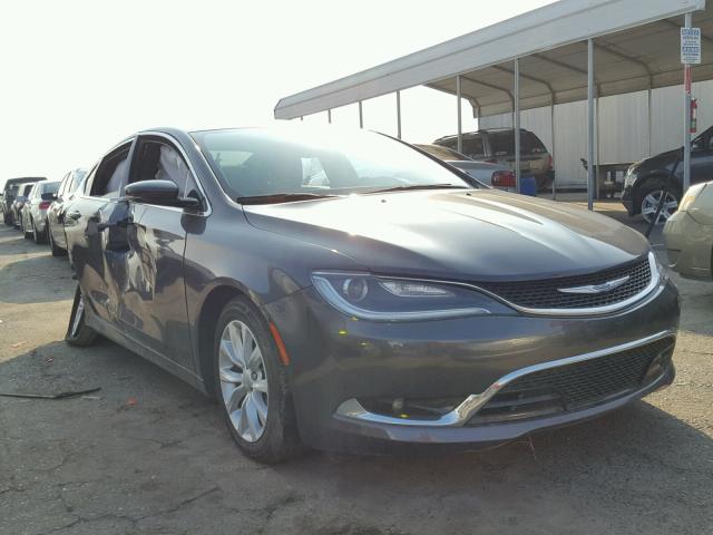 1C3CCCCG0FN627599 - 2015 CHRYSLER 200 C CHARCOAL photo 1