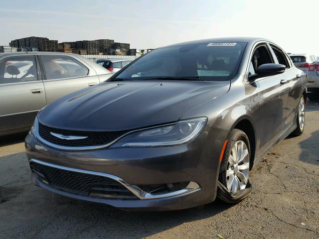 1C3CCCCG0FN627599 - 2015 CHRYSLER 200 C CHARCOAL photo 2