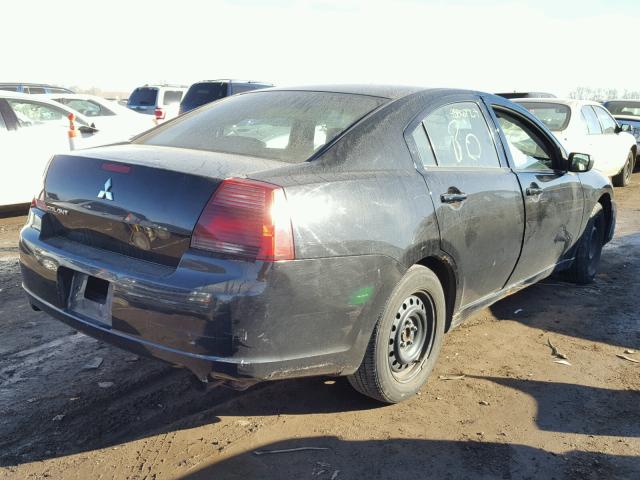 4A3AB36F37E076950 - 2007 MITSUBISHI GALANT ES BLACK photo 4