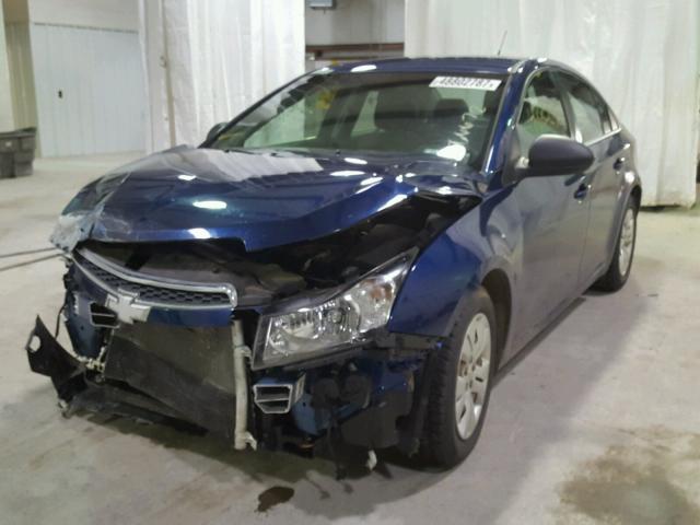 1G1PC5SH9C7279250 - 2012 CHEVROLET CRUZE LS BLUE photo 2