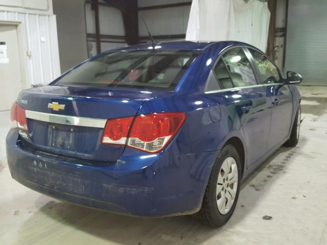 1G1PC5SH9C7279250 - 2012 CHEVROLET CRUZE LS BLUE photo 4