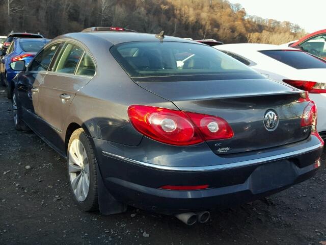 WVWMP7AN0CE501137 - 2012 VOLKSWAGEN CC SPORT GRAY photo 3