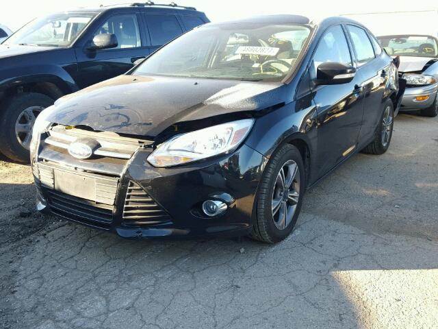 1FADP3F26EL340384 - 2014 FORD FOCUS SE BLACK photo 2