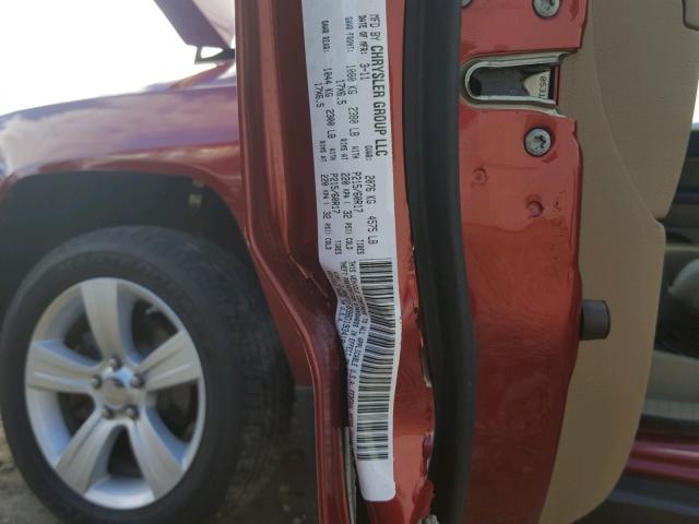 1J4NF1FB9BD193418 - 2011 JEEP COMPASS SP 栗色 照片 10