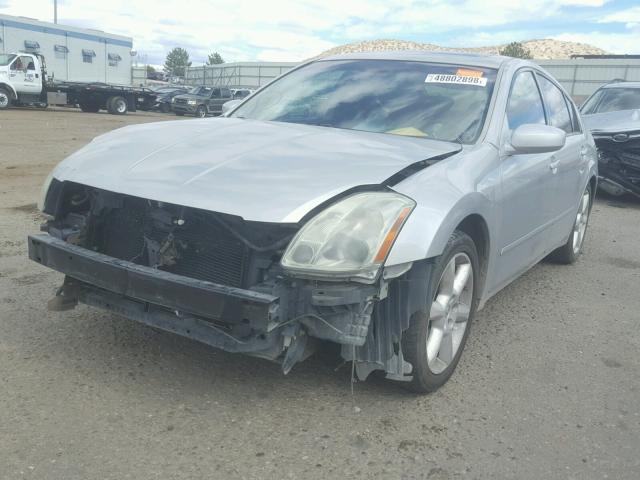 1N4BA41E84C837550 - 2004 NISSAN MAXIMA SE SILVER photo 2