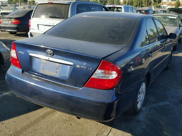 4T1BE32K84U357818 - 2004 TOYOTA CAMRY LE BLUE photo 4