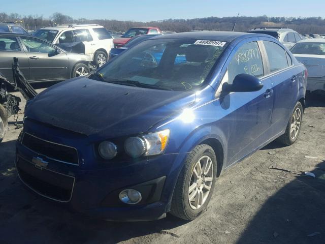 1G1JC5SH9D4158078 - 2013 CHEVROLET SONIC LT BLACK photo 2