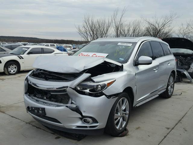 5N1AL0MN9FC522680 - 2015 INFINITI QX60 SILVER photo 2