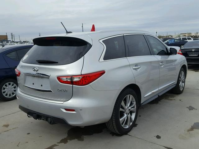 5N1AL0MN9FC522680 - 2015 INFINITI QX60 SILVER photo 4