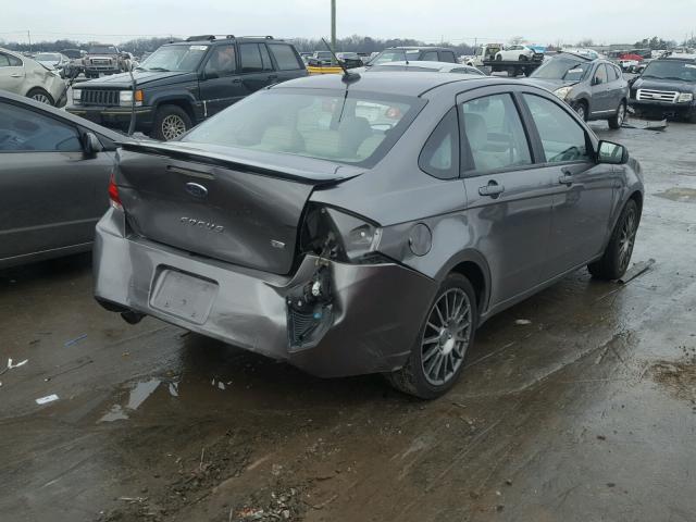 1FAHP3GN5BW157790 - 2011 FORD FOCUS SES GRAY photo 4