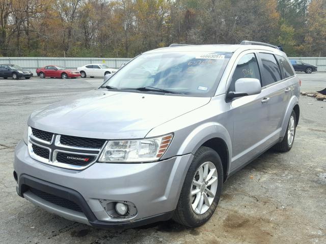 3C4PDCBG4FT637080 - 2015 DODGE JOURNEY SX SILVER photo 2