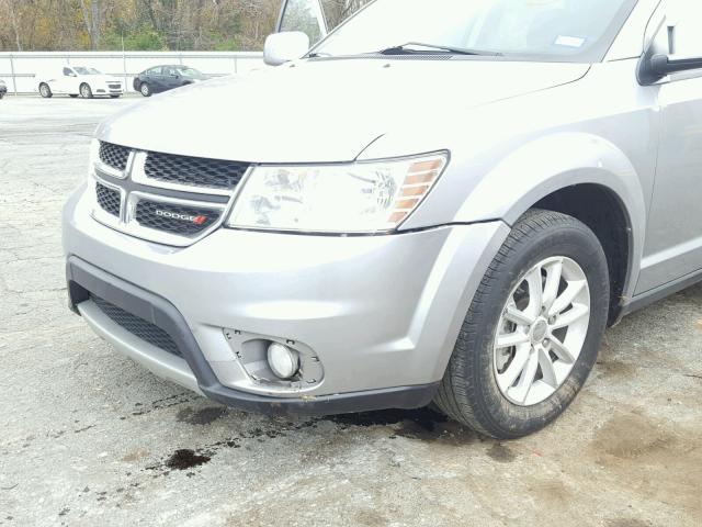 3C4PDCBG4FT637080 - 2015 DODGE JOURNEY SX SILVER photo 9