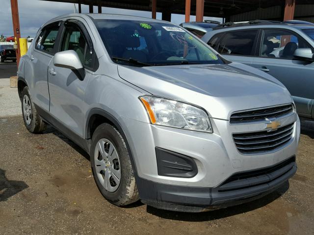 3GNCJKSB3GL242001 - 2016 CHEVROLET TRAX LS SILVER photo 1