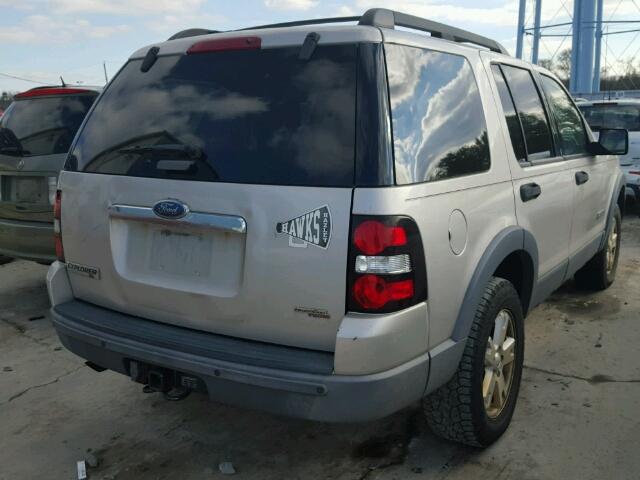 1FMEU73E36UA32576 - 2006 FORD EXPLORER X SILVER photo 4