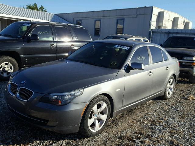 WBANU53538CT03876 - 2008 BMW 528 I SILVER photo 2