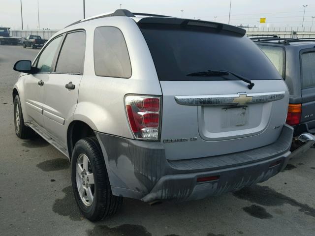 2CNDL23FX56014616 - 2005 CHEVROLET EQUINOX LS SILVER photo 3