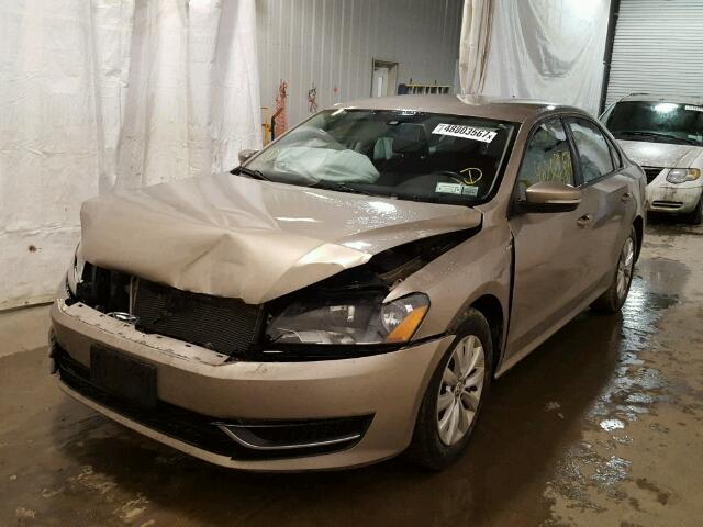 1VWAT7A35FC065637 - 2015 VOLKSWAGEN PASSAT S ოქროსფერი ფოტო 2