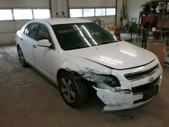1G1ZC5E07CF369369 - 2012 CHEVROLET MALIBU 1LT WHITE photo 1