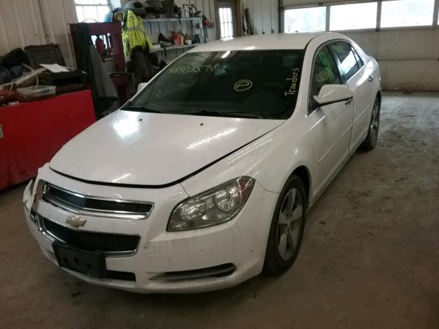1G1ZC5E07CF369369 - 2012 CHEVROLET MALIBU 1LT WHITE photo 2