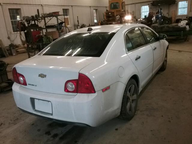 1G1ZC5E07CF369369 - 2012 CHEVROLET MALIBU 1LT WHITE photo 4