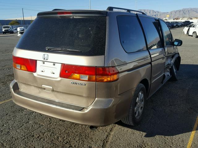 5FNRL18624B110505 - 2004 HONDA ODYSSEY EX TAN photo 4