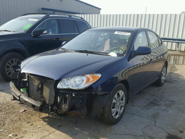 KMHDU46D49U806724 - 2009 HYUNDAI ELANTRA GL BLACK photo 2