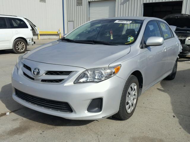 2T1BU4EE7BC742025 - 2011 TOYOTA COROLLA BA SILVER photo 2