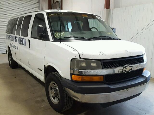 1GAHG39U241134183 - 2004 CHEVROLET EXPRESS G3 WHITE photo 1