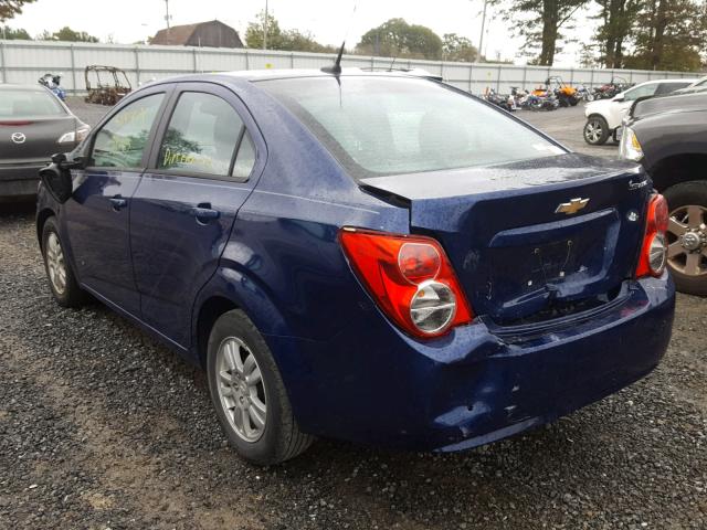 1G1JA5SH4C4225707 - 2012 CHEVROLET SONIC LS 蓝色 照片 3