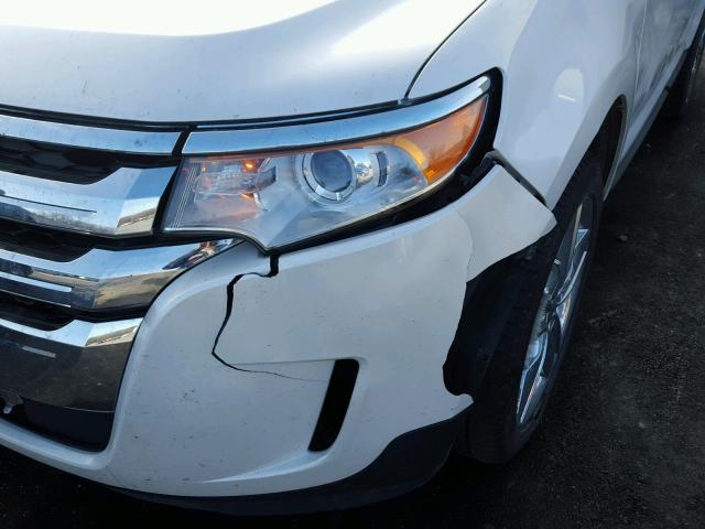 2FMDK4KC7BBA92182 - 2011 FORD EDGE LIMIT WHITE photo 9