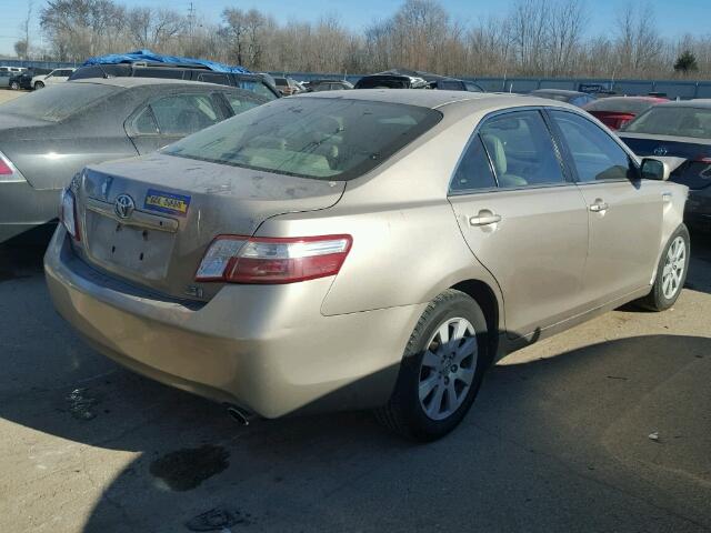 4T1BB46K68U031997 - 2008 TOYOTA CAMRY HYBR BEIGE photo 4