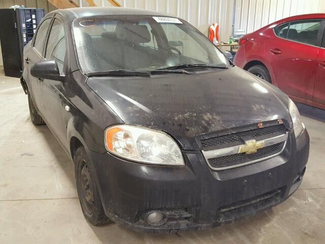 KL1TD55627B183516 - 2007 CHEVROLET AVEO BASE BLACK photo 1