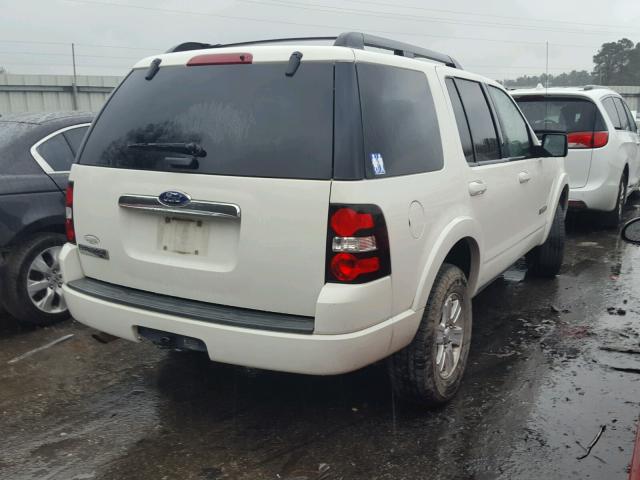 1FMEU63E48UA01978 - 2008 FORD EXPLORER X WHITE photo 4