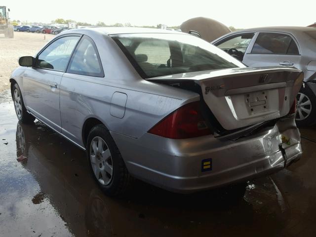 1HGEM22972L060765 - 2002 HONDA CIVIC EX ვერცხლისფერი ფოტო 3