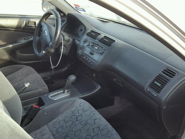 1HGEM22972L060765 - 2002 HONDA CIVIC EX ვერცხლისფერი ფოტო 5