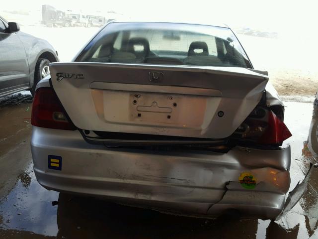 1HGEM22972L060765 - 2002 HONDA CIVIC EX ვერცხლისფერი ფოტო 9