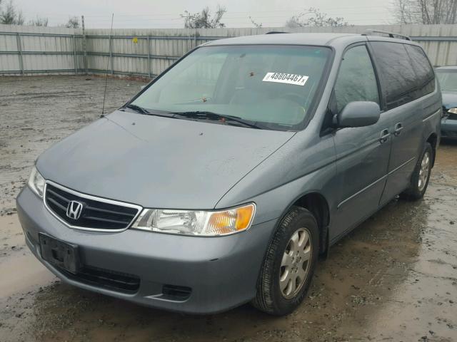 5FNRL18952B024581 - 2002 HONDA ODYSSEY EX GRAY photo 2