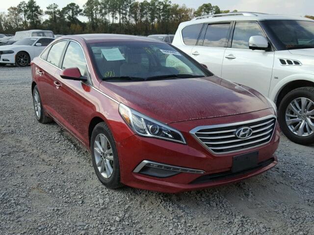 5NPE24AF6FH179294 - 2015 HYUNDAI SONATA SE BURGUNDY photo 1