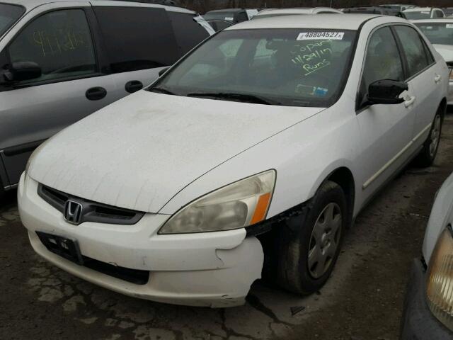 1HGCM56455A086627 - 2005 HONDA ACCORD LX WHITE photo 2