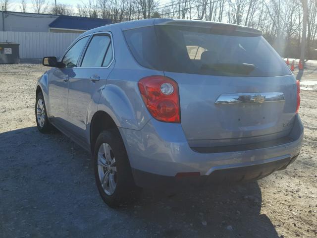 2GNALAEK4F6173233 - 2015 CHEVROLET EQUINOX LS BLUE photo 3