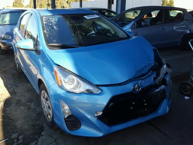 JTDKDTB37G1121439 - 2016 TOYOTA PRIUS C BLUE photo 1